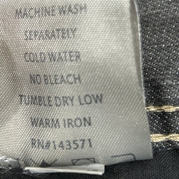 Vintage AXEL Jeans Mens 34x32 Black Rock Gray Relaxed Straight Y2K NWT Denim - Picture 9 of 11